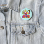 虫およびりんごの第4等級のTシャツおよびギフト 缶バッジ (インサイチュ)