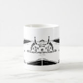 虫およびカテドラルを持つろばそして象 コーヒーマグカップ (中央)