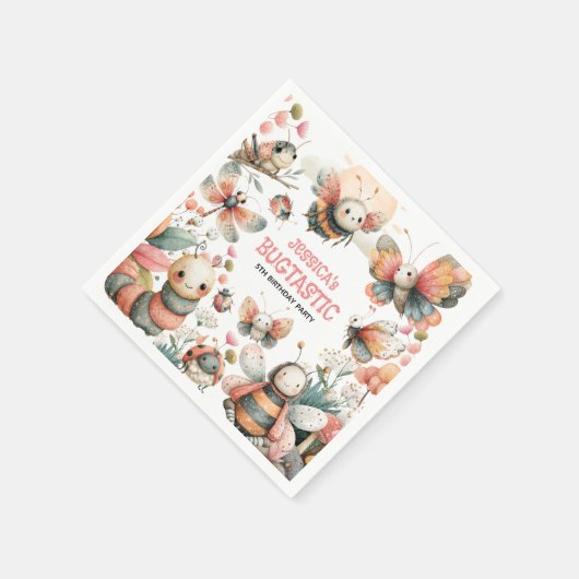 虫お洒落虫誕生会 スタンダードカクテルナプキン (角)