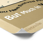 虫から人間まで進化したNIETZSCHEポスター ポスター (角)