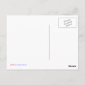 虫が付いているバニー ポストカード (裏面)