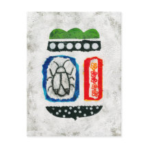 虫が可愛いハガキ – 抽象芸術アート