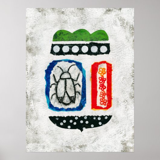 虫が可愛いポスターウォールアート – 抽象芸術アート ポスター (正面)