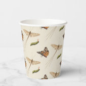 虫が大好きお洒落 紙コップ (裏面)