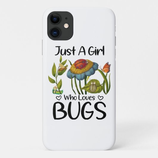 虫が大好きな女の子 Case-Mate iPhoneケース (裏面)
