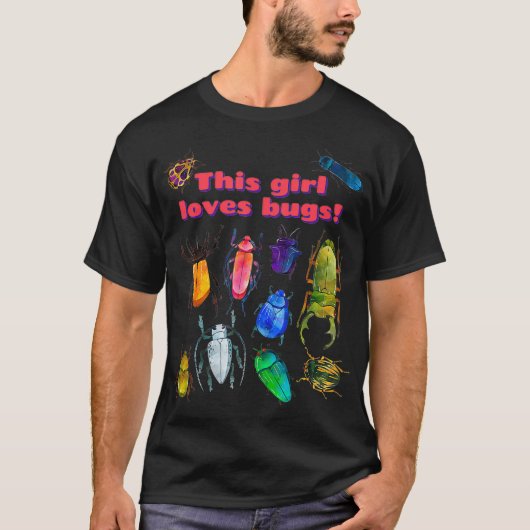 虫が好きこの子 Tシャツ (正面)