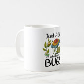 虫が好きな女の子だ コーヒーマグカップ (正面左)