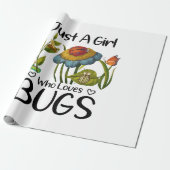 虫が好きな女の子だ ラッピングペーパー (アンロールド)