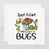 虫が好きな女の子だ 招待状 (正面/裏面)