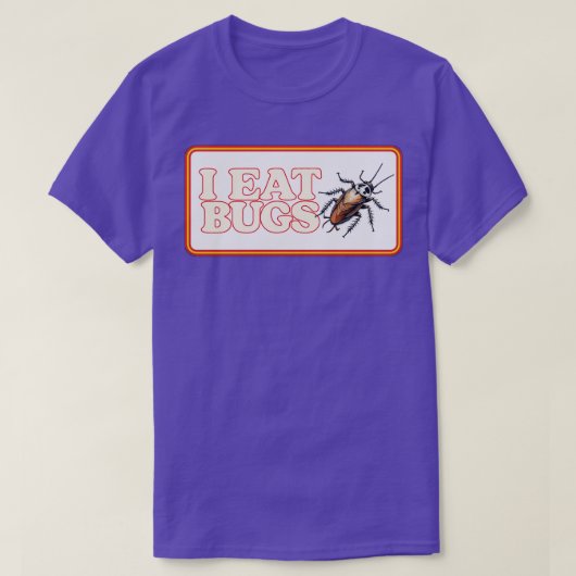 虫が食べいる Tシャツ (デザイン正面)