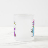 虫としてかわいい フロストグラスマグカップ (中央)