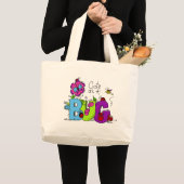 虫としてかわいい ラージトートバッグ (正面(商品))