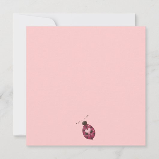 虫としてかわいい · Ceriseてんとう虫 案内状 (裏面)