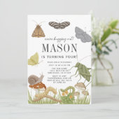 虫とキノコの少年誕生日 招待状 (スタンド正面)