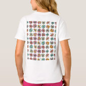 虫と花粉授粉者 Tシャツ (裏面)