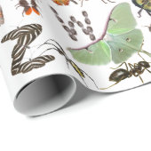 虫と虫のアルファベット – 怖い這い子供へ ラッピングペーパー (ロールコーナー)