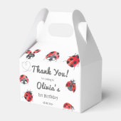 虫と虫のヴィンテージ男の子の誕生日パーティー フェイバーボックス (裏面サイド)