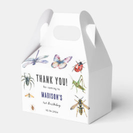 虫と虫のヴィンテージ男の子の誕生日パーティー フェイバーボックス