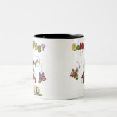 虫によって行く乳母車 ツートーンマグカップ (中央)