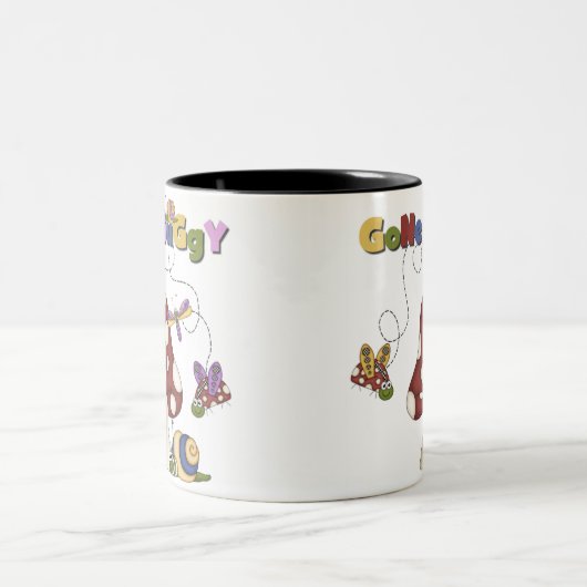 虫によって行く乳母車 ツートーンマグカップ (中央)