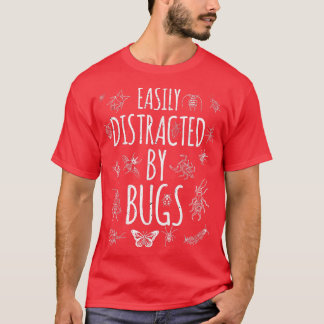 虫に簡単に気を取られおもしろいる虫Scienc Tシャツ