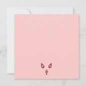 虫のようにかわいい ・ 3匹のてんとう虫 招待状 (裏面)