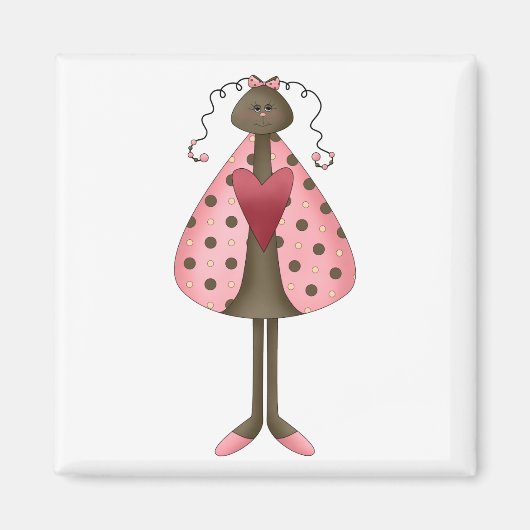 虫のように可愛い・ Ladybug Doll マグネット (正面)