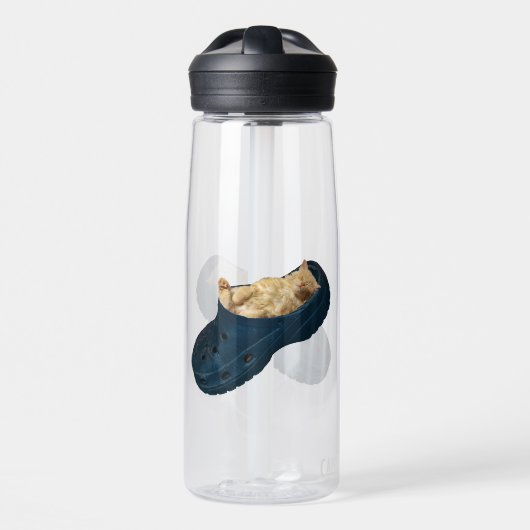 「虫のように嗅ぎ回る：子猫のクロック昼寝」 ウォーターボトル (正面)
