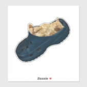 「虫のように嗅ぎ回る:子猫のクロック昼寝」 シール (シート)