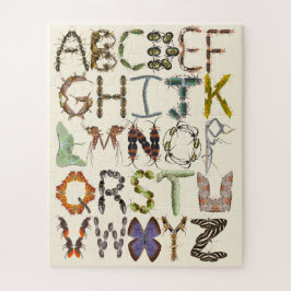 虫のアルファベット – アルファベットのバグ ジグソーパズル
