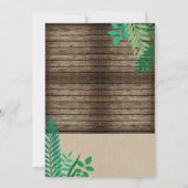 虫のキャッチャーのゴミ集め競争の子供の誕生日のパーティー 招待状 (裏面)