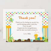 虫のサンキューカードのノート サンキューカード (正面/裏面)