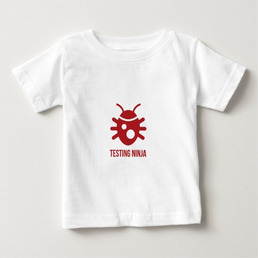 虫のテストの忍者 ベビーTシャツ (正面)