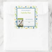 虫のバグjar蔵書票本プレートシール スクエアシール (バッグ)