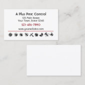 虫のボーダー、害虫駆除 名刺 (正面/裏面)