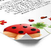 虫の女性の深夜おむつ赤ちゃんシャワーゲーム ポスター (角)