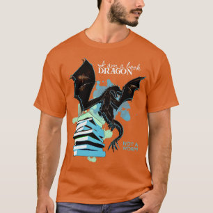 虫の好きじゃない本読龍だ Tシャツ