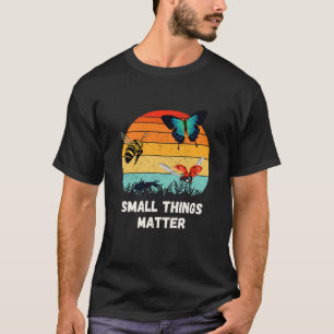 虫の小さなもの虫の昆虫学 Tシャツ