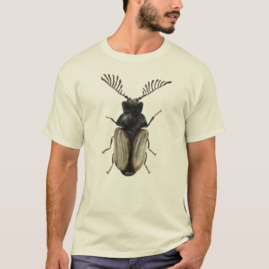 虫の恋人の芸術：クール Beetle Tシャツ (正面)