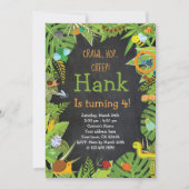 虫の招待状、黒板 招待状 (正面)