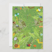 虫の昆虫の招待状 招待状 (裏面)