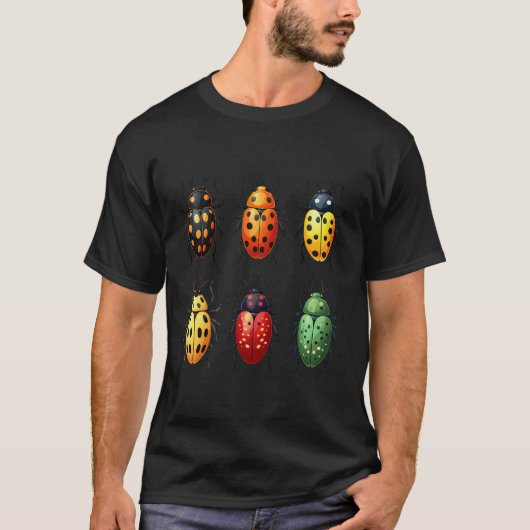 虫の昆虫動物学の恋人の昆虫学者 Tシャツ (正面)