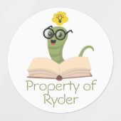 虫の本 ラベル (デザイン2)