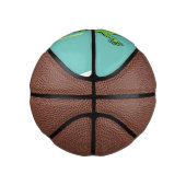 虫の漫画と可愛い幸せな緑のゲッコ挨拶 ミニバスケットボール (右)