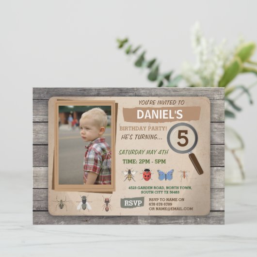 虫の狩りの庭は誕生日の招待状を煩わせます 招待状 (スタンド正面)