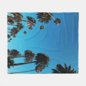 虫の目から見る木 フリースブランケット (正面(横))