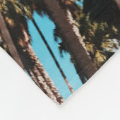 虫の目から見る木 フリースブランケット (角)