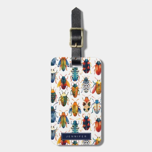 虫の荷物タグ ラゲッジタグ (正面縦)