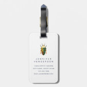 虫の荷物タグ ラゲッジタグ (裏面縦)