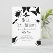 虫の虫の蝶自然誕生日パーティー 招待状 (スタンド正面)